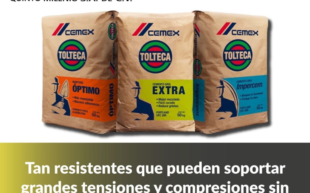 Cemento en diferentes presentaciones